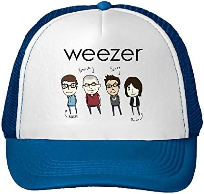 Love Weezer and Panic!At The Disco 2016 Adjustable Trucker Sun Mesh Cap Hat For Men Women