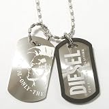 Diesel Jewelry Core Stainless Dog Tags Necklace - DX0011040