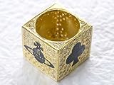 Vivienne Westwood ヴィヴィアンウエストウッド Dice Ring Gold ダイスリング 指輪 ゴールド サイズS [並行輸入品] 指輪 ウッド