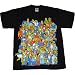 Simpsons Crowd with Glow in the Dark Homer Mens T-Shirt