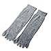 asoidchi Unisex Adult Absorbent Comfortable Five Fingers Toe Socks 3 Pairs/Set
