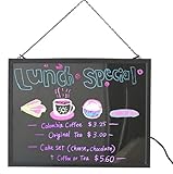 LED Light Party Decoration LED Color Fluorescent Writing Menu Board Illuminated Sign