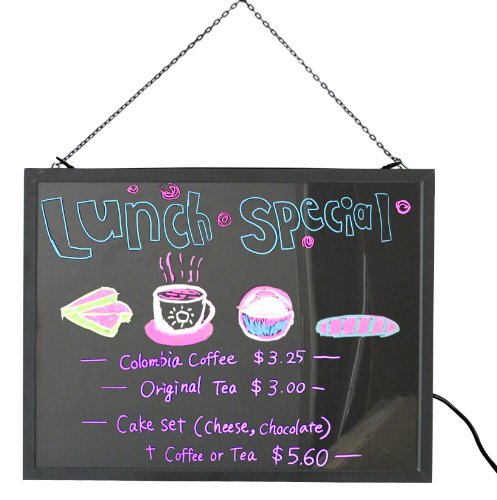 LED Light Party Decoration LED Color Fluorescent Writing Menu Board Illuminated Sign