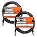 Gearlux XLR Microphone Cable, 25 Foot - 2 Pack