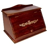 Mountain Woods Antique Style Mahogany Bread Box