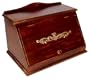 Mountain Woods Antique Style Mahogany Bread Box