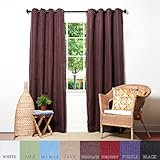 Dark Chocolate Basket Weave Outdoor And Indoor Curtain 104