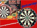 Steeldart Dartboard WINMAU BLADE 3 III Dartscheibe Dartspiel Bristle-Board Sisalfaser Sisal Board Blade3 Wurfscheibe BladeIII Phil Taylor Turnierboard Wettkampf- Sisal-Dartboard -scheibe Steel- Wurfspiel für Dartpfeile mit Stahlspitzen