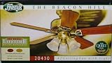 Hunter 20430 Beacon Hill Three-Light 42-Inch Five-Blade Ceiling Fan, Antique Brass with Clear Globes