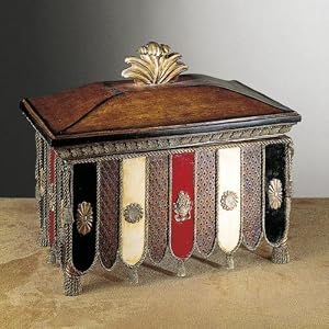 Decorative Box in Belcaro Walnut with Color Accents