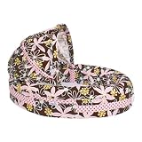 Lulyboo Portable Baby Lounge with Canopy - Pink Daisy Dreams
