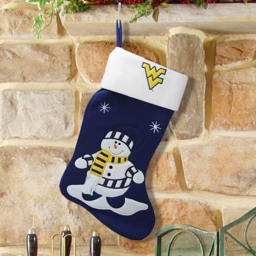 West Virginia Mountaineers Snowman Stocking