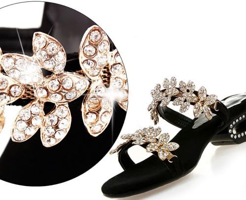 YiLianFang new 2014 leather crystal rhinestone sandals shoes pumps jewels rhinestones