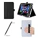 ProCase Folio Stand Cover Case Exclusive for Stream 7 Tablet (5701), with Hand Strap, Bonus Stylus Pen (Black)