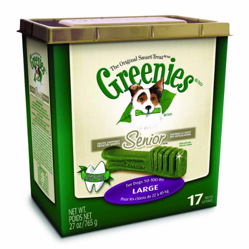 Huge save ondental for cats Greenies Senior Treat Tub-Pak, Large, 27-Ounce