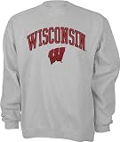 Wisconsin Badgers Grey Tackle Twill Crewneck Sweatshirt