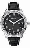 Nautica A25512G Gents Automatic Watch With Black Croco Pattern Leather Strap