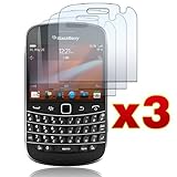 BlackBerry Bold 9900/9930 - THREE (3) Premium Clear LCD Screen Protector Co ....