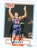 Brad Daugherty Autographed/Hand Signed Basketball Card (Cleveland Cavaliers) 1990 Fleer