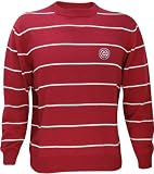 Chicago Cubs Spaced Striped Crewneck Sweater