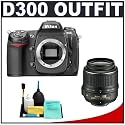 Nikon D300 Digital SLR Camera with Nikon 18-55mm VR DX Lens + Accessory Kit