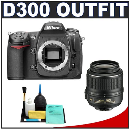 Nikon D300 Digital SLR Camera with Nikon 18-55mm VR DX Lens + Accessory Kit