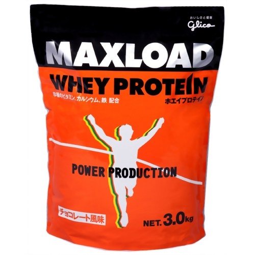 グリコ　MAXLOAD(マックスロード)ホエイプロテイン 3kg チョコレート風味