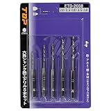トップ(TOP) 六角軸鉄工ドリルセット ETD-2038 5個入