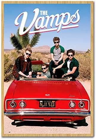 The Vamps Poster - Convertable Beech Framed & Satin Matt Laminated - 96.5 x 66 cms (Approx 38 x 26 inches)