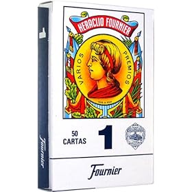  Fournier 1-50 Spanish Playing Cards (Blue)