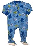 Little Me - Infant Boys Long Sleeve Lightweight Footed Coverall, Blue