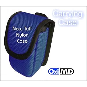 OxiMD Blue Carrying Case for Fingertip Oximeter includes Lanyard