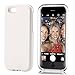 iPhone 6 Case, Elftear LED Light Up Selfie Phone Case Luminous Back Cover for Apple iPhone 6S iPhone 6 4.7 Inch (White)