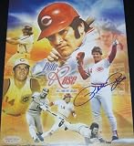 Pete Rose Autographed Cincinnati Reds 11x14 Collage Photo ~ Limited to 114