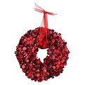 Hydrangea Wreath - Red (9")