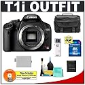 Canon EOS Rebel T1i Digital SLR Camera Body + 16GB Card + LP-E5 Battery + Case + Cameta Bonus Accessory Kit