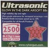 Soft Air 6mm Ultrasonic Glow .12g BB (2,500 ct Box, Pink)