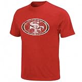 NFL Men's San Francisco 49Ers Vintage Logo III Short Sleeve Basic Tee (Bright Cardinal , X-Large)