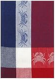 Waffle Weave 100% Cotton Crab Dishtowel Navy Blue 18 X 28 Set / 6