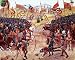 Froissart's Chronicles - Battle Of Najer by Unknown. Size 45.00 inches width by 36.00...