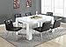 Monarch Specialties Black Leather-Look/Chrome Metal 2-Piece Dining Chair, 32-Inch