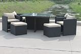 Polyrattan Sitzgruppe  Quadro Easy  Gartenmöbel von MP home & Garden® #470r