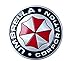 2pcs/lot Car Styling Resident Evil Umbrella Car Sticker Decals Brushed Aluminum 3D Emblem