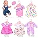 ebuddy 6 Sets Doll Clothes Outfits for 14 to 16 Inch New Born Baby Dolls and for 18 Inch American Girl
