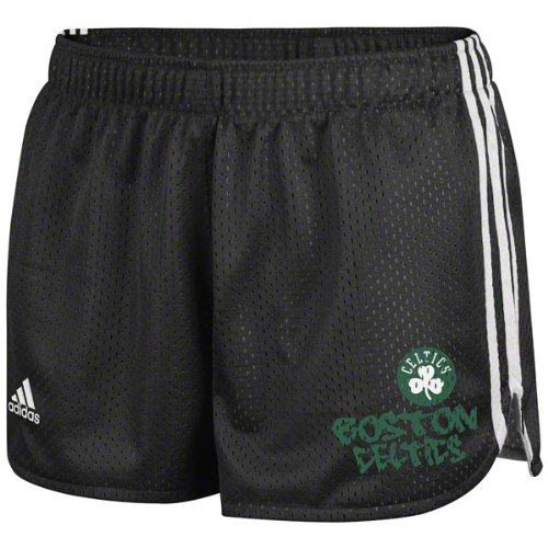 Boston Celtics Women's Black adidas Urban Spray Mesh Shorts