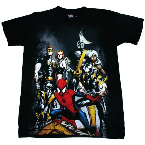  MARVEL X-MEN 5 & SPIDERMAN Licensed Mens S/S Tee