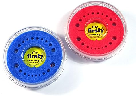 2 Combiset Tooth Boxes (Different Colors) Boy/Girl (red / blue)