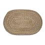 Oval Braided Rug (5'x8'): Brown Tweed - No Band