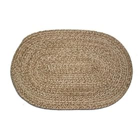Oval Braided Rug (5'x8'): Brown Tweed - No Band by Stroud Braided Rugs