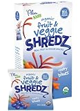 Plum Kids Organic Fruit and Veggie Shredz, Rooty Blues, 5 Count